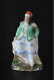 Petite Statuette En Porcelaine XIXè Vieil Andenne Vieux Bruxelles Paris Soldat Orient Fez Oriental Porte Encens Plume - Sonstige & Ohne Zuordnung