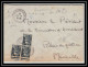 107868 Lettre Recommandé Provisoire Cover Bouches Du Rhone N°713 Gandon Marseille Rue Des Trois Mages 1945 - Bolli Provvisori