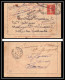 107689 Carte Lettre Entier Postal Stationery Bouches Du Rhone 10c Semeuse Marseille Sainte Marguerite Retour à L'envoyeu - Tarjetas Cartas