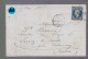 Un Timbre N° 14 Napoléon III     20 C   Bleu  Sur Lettre    Pour   Valençay       1855 étoile De Paris - 1853-1860 Napoleon III