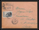 109929 Lettre Recommandé Provisoire Bouches Du Rhone N°764 Pointe Du Raz 1947 Marseille Cinq Avenues Pour Besancon Doubs - Temporary Postmarks