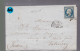 Un Timbre N° 14 Napoléon III     20 C   Bleu  Sur Lettre    Pour   Valençay       1855 étoile De Paris - 1853-1860 Napoleon III