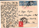 SOMMAREXPEDITIONEN 1947 - Le Havre Ecosse Suède - Carte Circulé écrite ( Suédois ? ) RARE - Suède