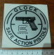 THEME ARME : AUTOCOLLANT GLOCK - SAFE ACTION PISTOLS - Pegatinas