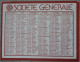 Petit Calendrier Poche 1982 Banque Société Générale - Tamaño Pequeño : 1981-90