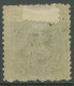 Island 1873 Dienstmarke Ziffer Mit Krone Im Oval 1 B, WZ Kopfstehend, Mit Falz - Service
