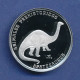 Münze 5 Pesos Mit Darstellung Eines Dinosauriers Apatosaurus 1993, FEINSILBER - Ohne Zuordnung