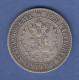 Finnland Silber-Kursmünze 2 MARKKAA Jahrgang 1865 - Finlandia