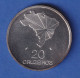 Brasilien 20 Cruzeiros 1972 - 150 Jahre Unabhängigkeit  Ag 900/18,4g - Altri – America