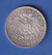 Dt. Kaiserreich Hessen Silbermünze Jubiläumsgedenkmünze 2 Mark 1904 (A) Vz! - Sonstige & Ohne Zuordnung