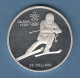 Kanada Olympische Spiele Calgary 1988 , Silbermünze 20 Dollar Skiläufer PP - Canada