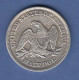 USA 1855 O Seated Liberty Silber-Münze Half Dollar  - Andere & Zonder Classificatie