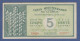 Banknote Italien 1941 Cassa Mediterranea Di Credito Per La Grecia Zu 5 Dracme - Altri & Non Classificati