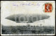 1909 POSTCARD BALLON LE REPUBLIQUE BALLOON AUX GRANDES MANOUVRES FRANCE STAMPED - Mongolfiere