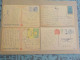 AU + RAPIDE - MARCOPHILIE  - TIMBRES DU MEXIQUE  SUR 4 CARTES POSTALES -  1ER CHOIX - FORMAT CPA - Mexique