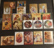 ART ROMANIA ART PAINTINGS RELIGIOUS MINI LOT CTO- USED - Used Stamps