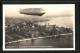 AK Friedrichshafen A.B., Graf Zeppelin In Voller Fahrt Vom Flugzeug Aus Gesehen  - Dirigeables