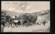 AK Calw, Landwirtschaftl. Bezirksfest 1912, Erntewagen Althengstett  - Calw