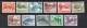 Switzerland 1950 Set Overprinted Service BIE/IBE/Education Stamps (Michel 29/39) Nice MLH - Dienstzegels