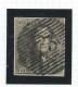 10 Centimes Brun Filigrane L L Encadré  N° 1  Papier épais -  Obl. : 73 : LEUZE - 1849 Hombreras