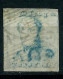 20 Centimes Bleu - N° 2 - Obl 24 ( Bruxelles ) - 1849 Mostrine