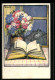 Künstler-AK Schweizer Bundesfeier 1922, Schweizerische Volksbibliothek, Ganzsache  - Interi Postali