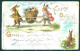 Greetings Easter Anthropomorphic Dressed Hare Egg 1898 Postcard HR0119 - Other & Unclassified