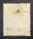 GB51 Victoria 4 P Vert Olive YT 59 Planche 16 Grande Jarretière Oblitéré - Used Stamps