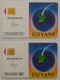 GUYANE - Centre Spatial Guyanais - Base Lancement CNES - Paire 2 Télécartes Utilisées France 50/120 Unités - Espace