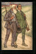 AK Zwei Schützen Mit Gewehren, 100 Jahre Schweizerischer Schützenverein 1924  - Hunting