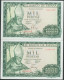 1000 Pesetas. 19 De Noviembre De 1965. Pareja Correlativa. Serie I. (Edifil 201 - Other & Unclassified