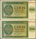 100 Pesetas. 21 De Noviembre De 1936. Pareja Correlativa. Serie X, última Serie - Otros & Sin Clasificación