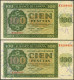 100 Pesetas. 21 De Noviembre De 1936. Pareja Correlativa. Serie X, última Serie - Sonstige & Ohne Zuordnung