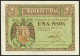 1 Peseta. 30 De Abril De 1938. Serie M. (Edifil 2021: 428a). Apresto Original.  - Otros & Sin Clasificación