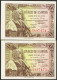 1 Peseta. 15 De Junio De 1945. Pareja Correlativa. Serie G. (Edifil 2021: 448a) - Other & Unclassified