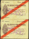 100 Pesetas. 5 De Noviembre De 1936. Sucursal De Gijón. Pareja Correlativa. Sin - Autres & Non Classés