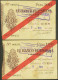 100 Pesetas. 5 De Noviembre De 1936. Sucursal De Gijón. Pareja Correlativa. Sin - Other & Unclassified