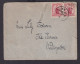 Neuseeland MEF 1p Paar Mittig Verzähnt Feildind Wellington Rs. TRAVELLING.P.O - Storia Postale