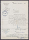 Note Interne De La Direction T Des Postes à BRUXELLES Datée 25 Avril 1958 Pour DRP De LIBRAMONT Transmis à HABAY-LA-NEUV - Brieven En Documenten