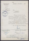 Note Interne De La Direction T Des Postes à BRUXELLES Datée 25 Avril 1958 Pour DRP De LIBRAMONT Transmis à HABAY-LA-NEUV - Covers & Documents