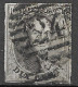 OBP10 Met 4 Randen En Met Balkstempel P24 10B Bruxelles (zie Scans) - 1858-1862 Medaillen (9/12)
