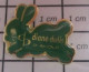 410e  Pin's Pins : Rare Et Belle Qualité : ANIAMUX / LAPIN VERT DIANE DALIS ST AVOLD - Tiere