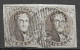 OBP10A In Paar, Met 4 Randen En Met Balkstempel (onduidelijk, Zie Scans) - 1858-1862 Médaillons (9/12)