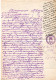 2902. GREECE.CRETE, TURKEY 1895 4 PAGES  DOCUMENT WITH REVENUE,FOLDED MANY TIMES. WILL BE SHIPPED FOLDED - Creta