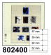 LINDNER-T-Blanko-Blätter Nr. 802 400 - 10er-Pack, Streifenhöhe 75 / 55 / 52 / 52 Mm - Blanco Pagina's