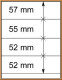 LINDNER-T-Blanko-Blätter Nr. 802 400 - 10er-Pack, Streifenhöhe 75 / 55 / 52 / 52 Mm - Blankoblätter