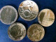 Münzen/ Medaillen: Hier 5 Münzen 1 X 10 . 4 X 5 DM Vergoldet, Mit 24 Karat Goldauflage, In Kapsel - Numismatiek