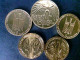 Münzen/ Medaillen: Hier 5 Münzen 1 X 10 . 4 X 5 DM Vergoldet, Mit 24 Karat Goldauflage, In Kapsel - Numismatik