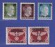 Dt. Besetzung 2. Weltkrieg Kurland 1945 Mi.-Nr 1-3, 4 A / B Kpl. Postfrisch ** - Ocupación 1938 – 45