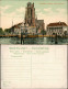 Postkaart Dordrecht Groote Kerk. Bomkade 1909 - Dordrecht